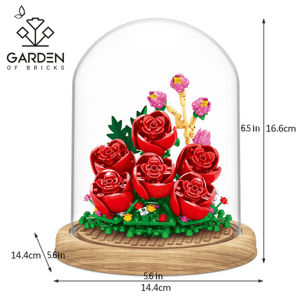 GardenOfBricks Briar Flower 3D Building Blocks