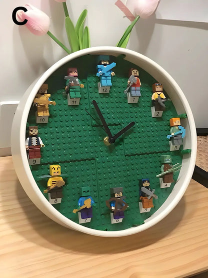 Lego Minecraft Wall Clock