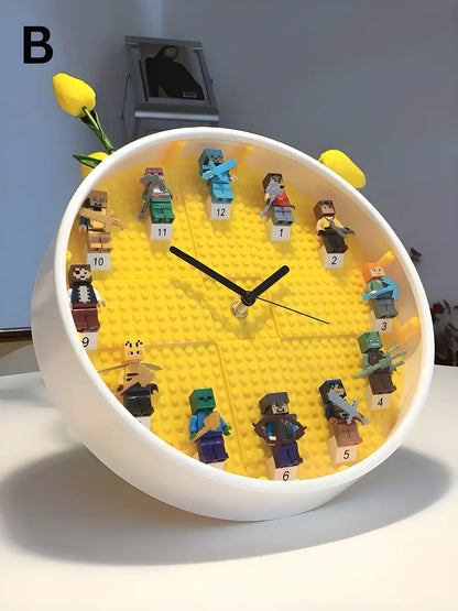 Lego Minecraft Wall Clock