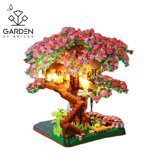 GardenOfBricks Blossom-Adorned Mini City House