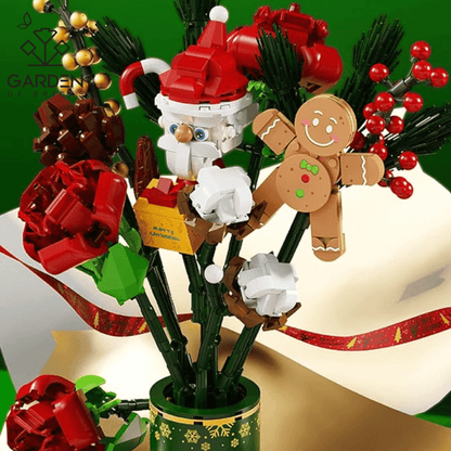 GardenOfBricks Christmas Bouquet Building Blocks Set