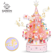 GardenOfBricks-Christmas Tree Building Set.LED Lights