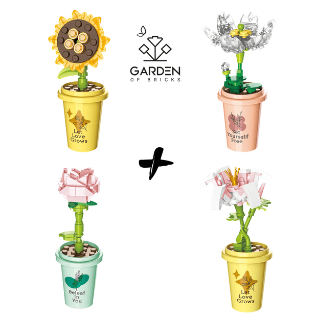 GardenOfBricks-Mini Potted Flower