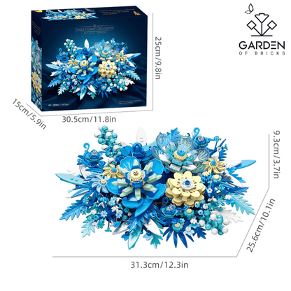 GardenOfBricks Fantasy Blue Flower