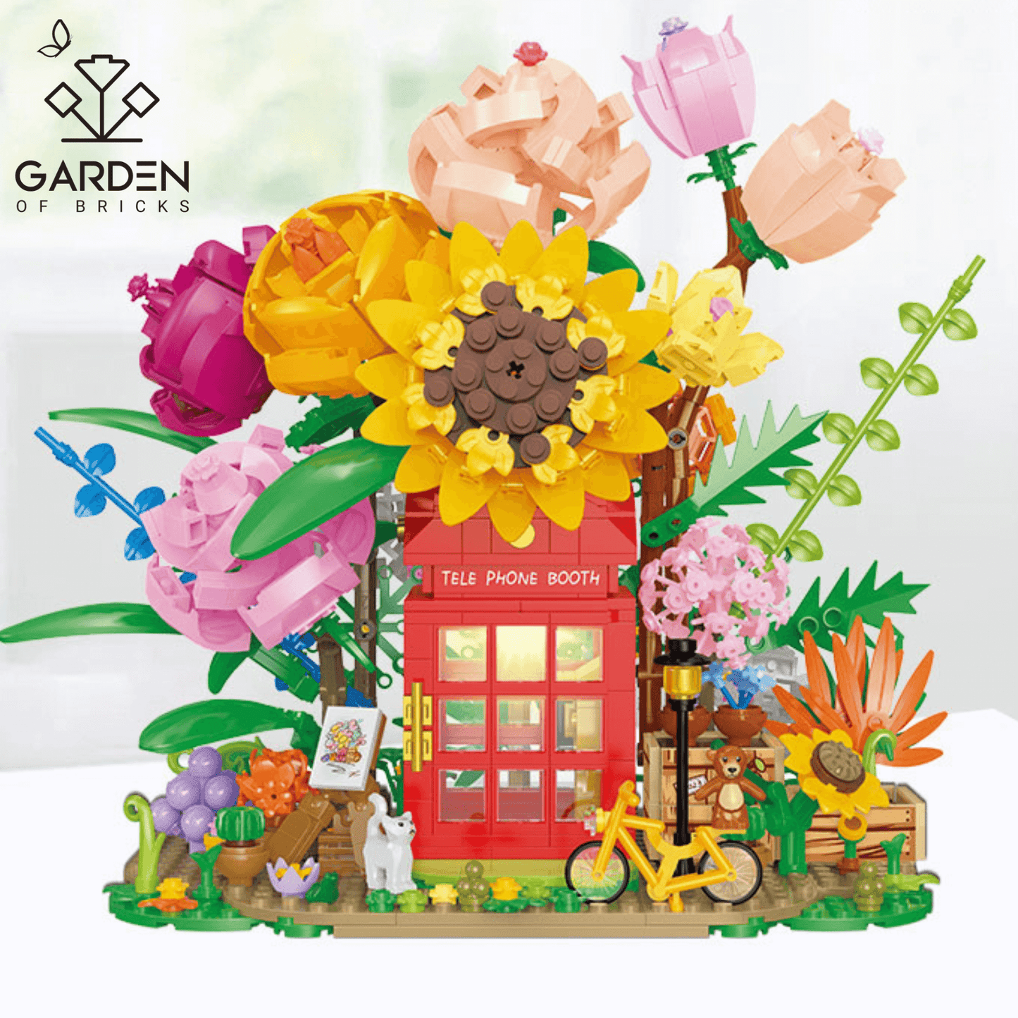 GardenOfBricks-Telephone Booth Flower