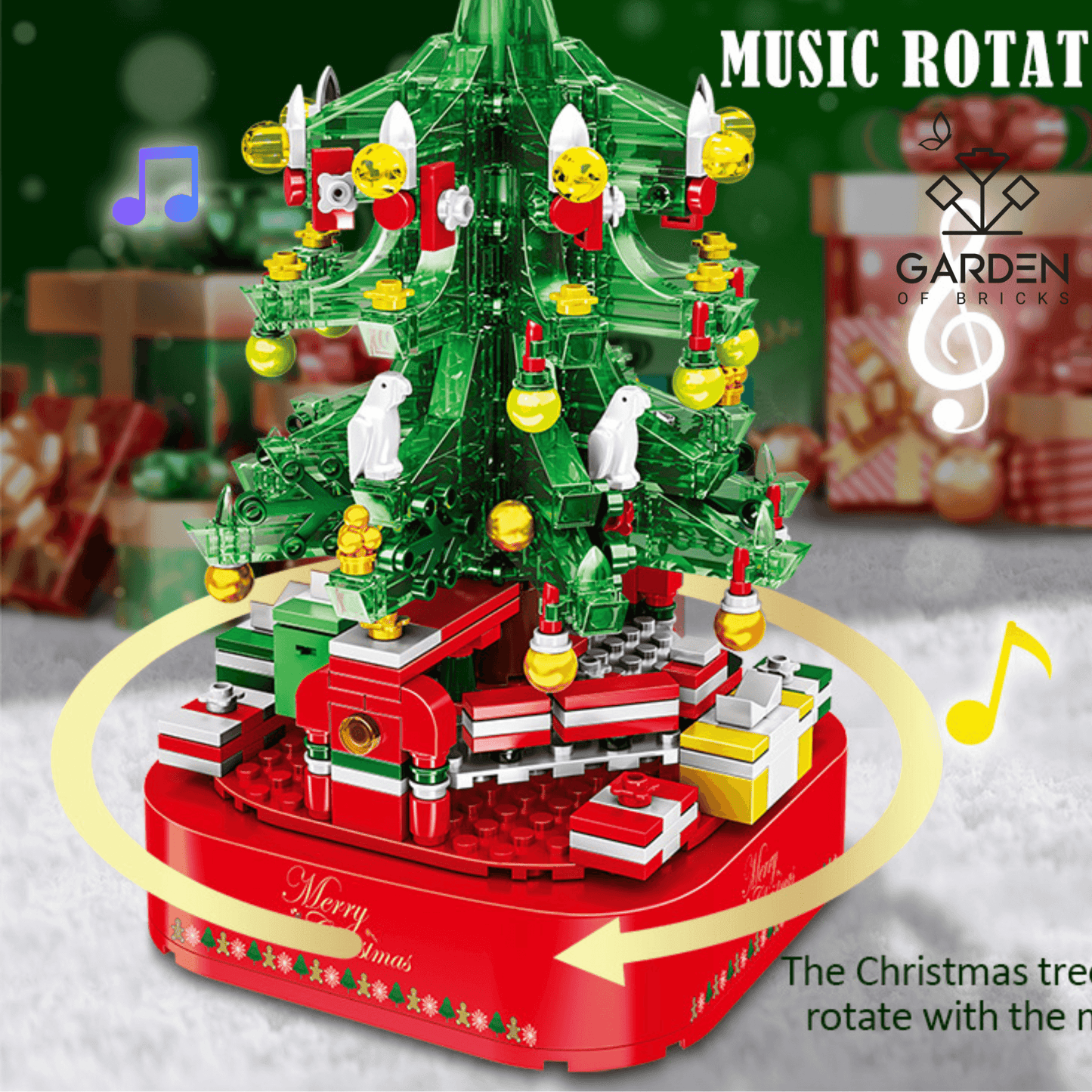 GardenOfBricks Christmas Tree music box